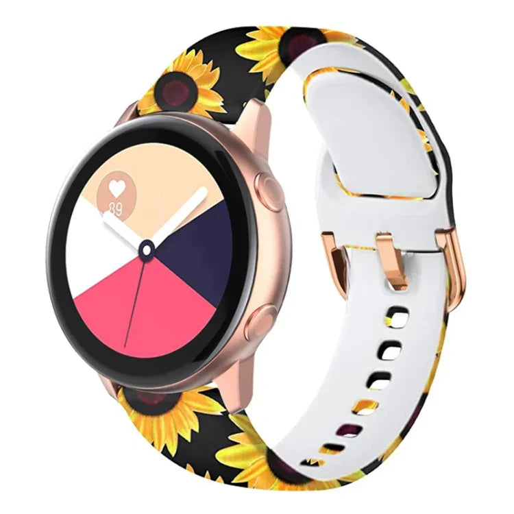 สายรัดนาฬิกาซิลิโคนสำหรับพิมพ์ทดแทน สำหรับ Samsung Galaxy Watch 42 มม. สำหรับ Samsung Galaxy Watch 46 มม.