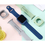 สายซิลิโคนและเคสกันนาฬิกาแบบชุดเปลี่ยน สำหรับ Apple Watch Series 9 / 8 / 7 ขนาด 41mm และ 45mm