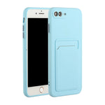 Card Slot Design Shockproof TPU Protective Case, For iPhone 8 & 7, For iPhone 8 Plus & 7 Plus, For iPhone 11, For iPhone 11 Pro