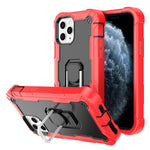PC + Rubber 3-layers Shockproof Protective Case with Rotating Holder, For iPhone 8 Plus / 7 Plus, For iPhone 11, For iPhone 11 Pro, For iPhone 11 Pro Max