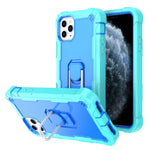 PC + Rubber 3-layers Shockproof Protective Case with Rotating Holder, For iPhone 8 Plus / 7 Plus, For iPhone 11, For iPhone 11 Pro, For iPhone 11 Pro Max
