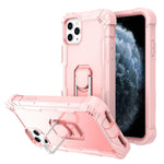 PC + Rubber 3-layers Shockproof Protective Case with Rotating Holder, For iPhone 8 Plus / 7 Plus, For iPhone 11, For iPhone 11 Pro, For iPhone 11 Pro Max