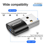 JOYROOM S-H152 อะแดปเตอร์ OTG USB ตัวผู้เป็น USB-C / Type-C ตัวเมีย 3A, S-H152