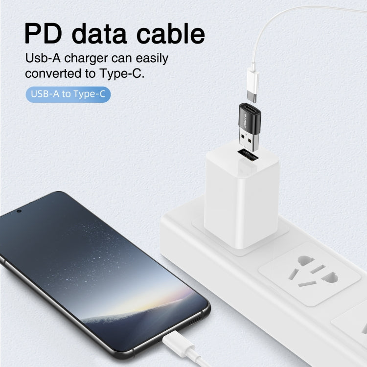 JOYROOM S-H152 อะแดปเตอร์ OTG USB ตัวผู้เป็น USB-C / Type-C ตัวเมีย 3A, S-H152
