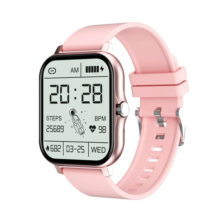 นาฬิกาอัจฉริยะหน้าจอ TFT 1.69 นิ้ว รุ่น GT20 กันน้ำมาตรฐาน IP67 รองรับการควบคุมเพลง / โทรผ่านบลูทูธ / ตรวจวัดอัตราการเต้นของหัวใจ / ตรวจวัดความดันโลหิต สายซิลิโคน, สายเหล็ก