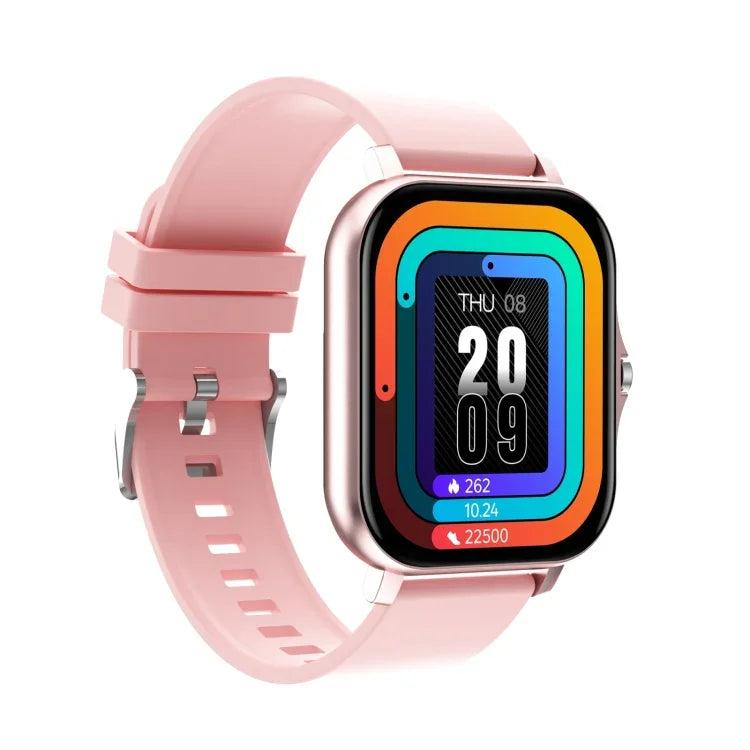 นาฬิกาอัจฉริยะหน้าจอ TFT 1.69 นิ้ว รุ่น GT20 กันน้ำมาตรฐาน IP67 รองรับการควบคุมเพลง / โทรผ่านบลูทูธ / ตรวจวัดอัตราการเต้นของหัวใจ / ตรวจวัดความดันโลหิต สายซิลิโคน, สายเหล็ก