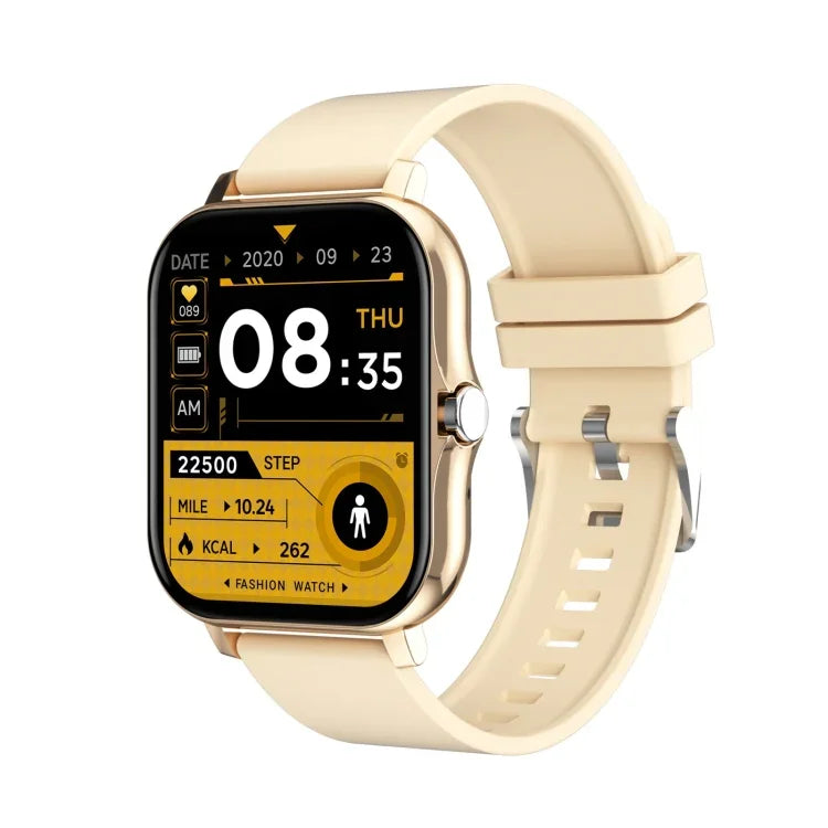 นาฬิกาอัจฉริยะหน้าจอ TFT 1.69 นิ้ว รุ่น GT20 กันน้ำมาตรฐาน IP67 รองรับการควบคุมเพลง / โทรผ่านบลูทูธ / ตรวจวัดอัตราการเต้นของหัวใจ / ตรวจวัดความดันโลหิต สายซิลิโคน, สายเหล็ก