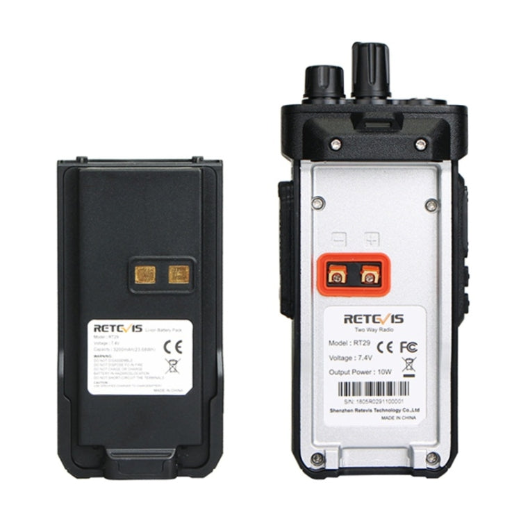 RETEVIS RT29 วิทยุสื่อสารมือถือ UHF 10W 400-480MHz 16 ช่อง, RT29 ปลั๊ก EU, RT29 ปลั๊ก US