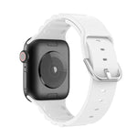 Business B Style Silicone Watch Strap, For Apple Watch Series 7 45mm / 6 & SE & 5 & 4 44mm / 3 & 2 & 1 42mm, For Apple Watch Ultra 49mm / Series 8&7 45mm / SE 2&6&SE&5&4 44mm / 3&2&1 42mm