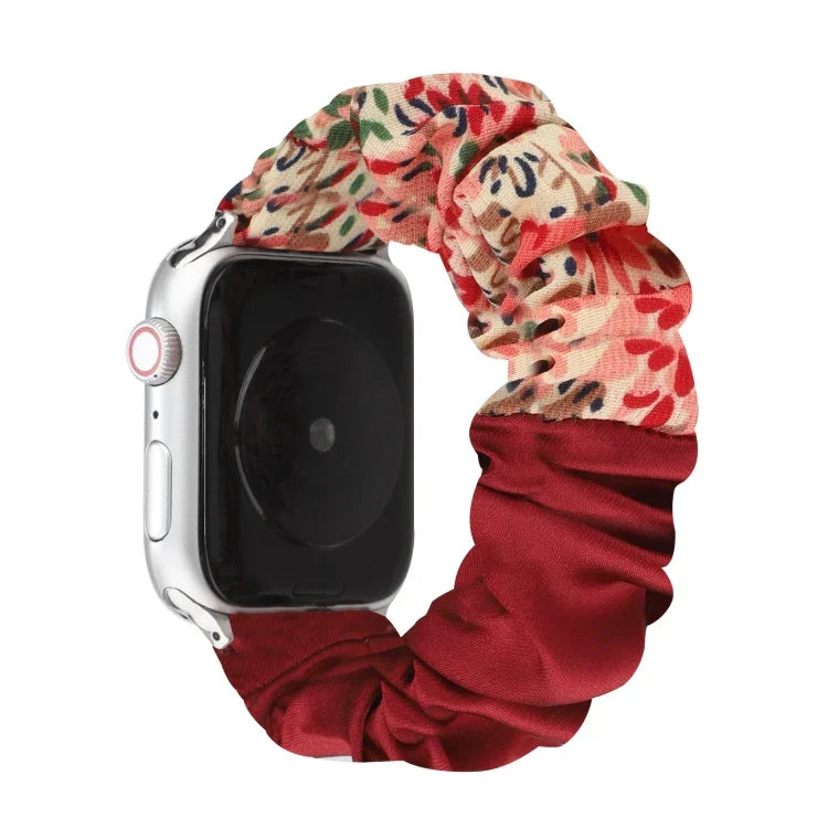 สายรัดนาฬิกาผ้าลายผีเสื้อ สำหรับ Apple Watch Ultra 49 มม. / Series 8&7 45 มม. / SE 2&6&SE&5&4 44 มม. / 3&2&1 42 มม. / สำหรับ Apple Watch Series 8&7 41 มม. / SE 2&6&SE&5&4 40 มม. / 3&2&1 38 มม.