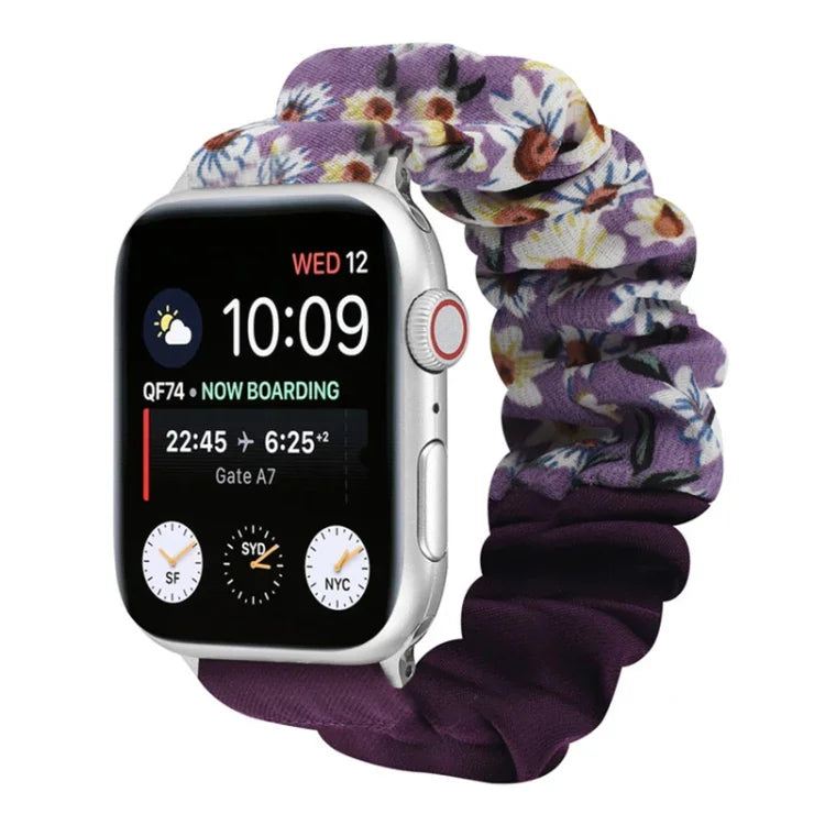 สายรัดนาฬิกาผ้าลายผีเสื้อ สำหรับ Apple Watch Ultra 49 มม. / Series 8&7 45 มม. / SE 2&6&SE&5&4 44 มม. / 3&2&1 42 มม. / สำหรับ Apple Watch Series 8&7 41 มม. / SE 2&6&SE&5&4 40 มม. / 3&2&1 38 มม.