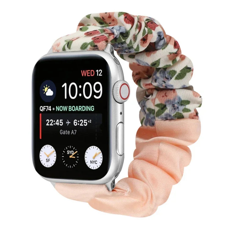 สายรัดนาฬิกาผ้าลายผีเสื้อ สำหรับ Apple Watch Ultra 49 มม. / Series 8&7 45 มม. / SE 2&6&SE&5&4 44 มม. / 3&2&1 42 มม. / สำหรับ Apple Watch Series 8&7 41 มม. / SE 2&6&SE&5&4 40 มม. / 3&2&1 38 มม.