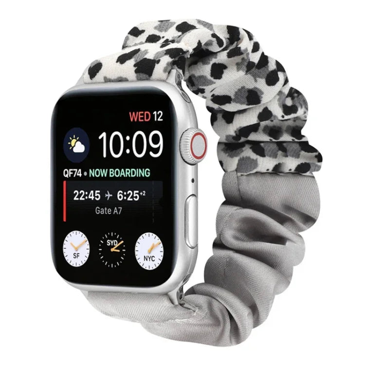 สายรัดนาฬิกาผ้าลายผีเสื้อ สำหรับ Apple Watch Ultra 49 มม. / Series 8&7 45 มม. / SE 2&6&SE&5&4 44 มม. / 3&2&1 42 มม. / สำหรับ Apple Watch Series 8&7 41 มม. / SE 2&6&SE&5&4 40 มม. / 3&2&1 38 มม.