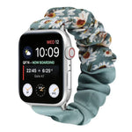 สายรัดนาฬิกาผ้าลายผีเสื้อ สำหรับ Apple Watch Ultra 49 มม. / Series 8&7 45 มม. / SE 2&6&SE&5&4 44 มม. / 3&2&1 42 มม. / สำหรับ Apple Watch Series 8&7 41 มม. / SE 2&6&SE&5&4 40 มม. / 3&2&1 38 มม.