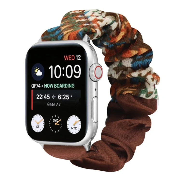 สายรัดนาฬิกาผ้าลายผีเสื้อ สำหรับ Apple Watch Ultra 49 มม. / Series 8&7 45 มม. / SE 2&6&SE&5&4 44 มม. / 3&2&1 42 มม. / สำหรับ Apple Watch Series 8&7 41 มม. / SE 2&6&SE&5&4 40 มม. / 3&2&1 38 มม.