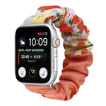 สายรัดนาฬิกาผ้าลายผีเสื้อ สำหรับ Apple Watch Ultra 49 มม. / Series 8&7 45 มม. / SE 2&6&SE&5&4 44 มม. / 3&2&1 42 มม. / สำหรับ Apple Watch Series 8&7 41 มม. / SE 2&6&SE&5&4 40 มม. / 3&2&1 38 มม.