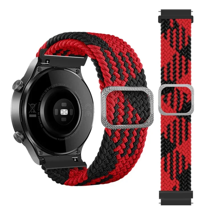 สายรัดนาฬิกาทดแทนถักไนลอนยืดหยุ่นปรับได้ สำหรับ Samsung Galaxy Watch 3 ขนาด 45 มม.