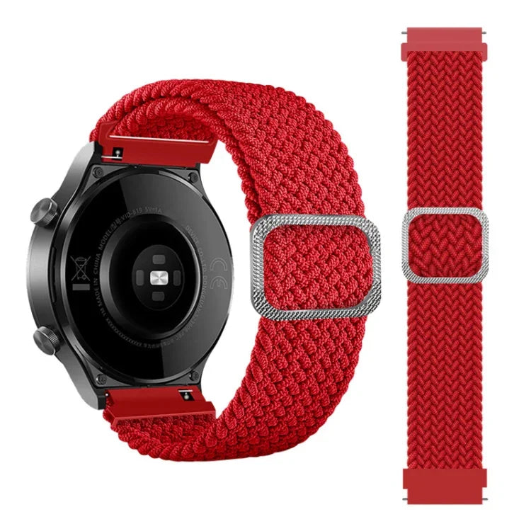 สายรัดนาฬิกาทดแทนถักไนลอนยืดหยุ่นปรับได้ สำหรับ Samsung Galaxy Watch 3 ขนาด 45 มม.