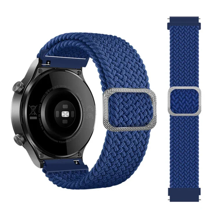 สายรัดนาฬิกาทดแทนถักไนลอนยืดหยุ่นปรับได้ สำหรับ Samsung Galaxy Watch 3 ขนาด 45 มม.