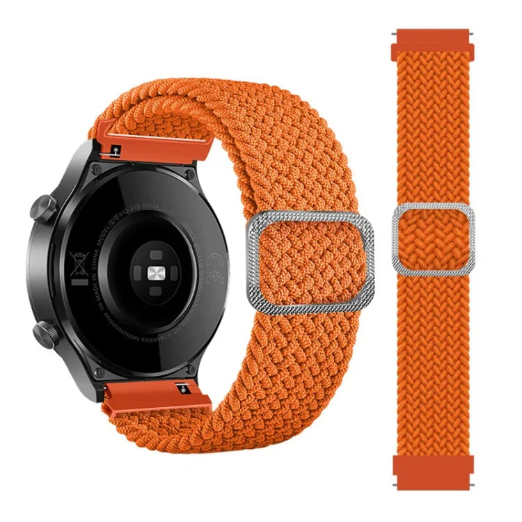 สายรัดนาฬิกาทดแทนถักไนลอนยืดหยุ่นปรับได้ สำหรับ Samsung Galaxy Watch 3 ขนาด 45 มม.