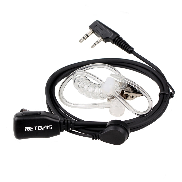 RETEVIS C9003 ไมโครโฟนลำโพง PTT แบบ 2 ขา พร้อมท่อเสียงหูฟังในหู C9003