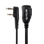 RETEVIS C9003 ไมโครโฟนลำโพง PTT แบบ 2 ขา พร้อมท่อเสียงหูฟังในหู C9003