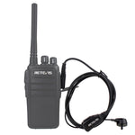 RETEVIS C9003 ไมโครโฟนลำโพง PTT แบบ 2 ขา พร้อมท่อเสียงหูฟังในหู C9003