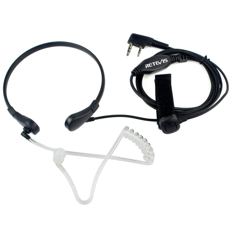 RETEVIS TK ไมโครโฟนลำโพงหูฟังท่อเสียงแบบซ่อน PTT คอ สำหรับ H-777 / RT-5R / RT-5RV / RT-B6 TK คอ