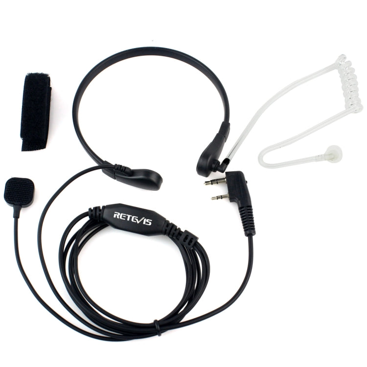 RETEVIS TK ไมโครโฟนลำโพงหูฟังท่อเสียงแบบซ่อน PTT คอ สำหรับ H-777 / RT-5R / RT-5RV / RT-B6 TK คอ