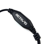 RETEVIS TK ไมโครโฟนลำโพงหูฟังท่อเสียงแบบซ่อน PTT คอ สำหรับ H-777 / RT-5R / RT-5RV / RT-B6 TK คอ