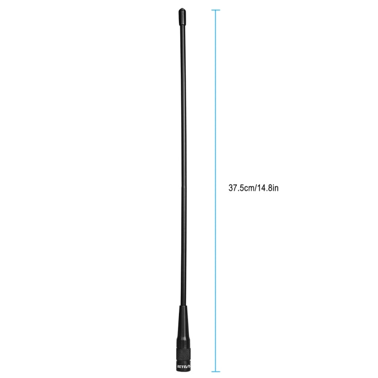 เสาอากาศสองย่าน SMA-M ตัวผู้ RETEVIS RHD-771 136-174+400-480MHz สำหรับ RT1/RT2/RT3 TYT MD-380/UV8000D, RHD-771 SMA-M