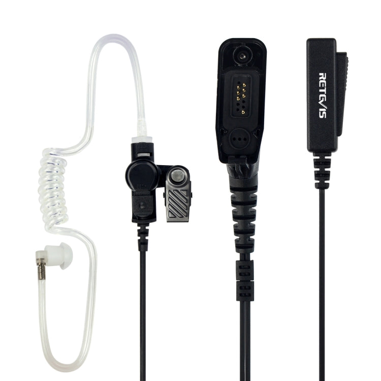 ไมโครโฟนหูฟังท่อเสียงสองสาย RETEVIS R-1M21 สำหรับ Motorola XPR6000/XPR6550/DP4800/DP4801, R-1M21