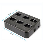 แท่นชาร์จวิทยุสื่อสาร RETEVIS RTC777 หกช่อง สำหรับ Retevis H777, ปลั๊ก RTC777 AU, ปลั๊ก RTC777 US, ปลั๊ก RTC777 EU, ปลั๊ก RTC777 UK