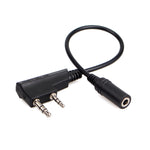 สายแปลงหูฟังมือถือ RETEVIS TCK01 Kenwood 2 ขา เป็น 3.5 มม. ตัวเมีย สำหรับ RT21/RT22/RT24/RT7/RT27/H777, TCK01