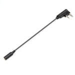 สายแปลงหูฟังมือถือ RETEVIS TCK01 Kenwood 2 ขา เป็น 3.5 มม. ตัวเมีย สำหรับ RT21/RT22/RT24/RT7/RT27/H777, TCK01