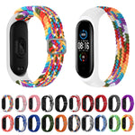 Adjustable Nylon Braided Elasticity Replacement Strap Watchband, For Xiaomi Mi Band 6 / 5  / 4