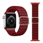 สายรัดนาฬิกายืดถักแบบหัวเข็มขัด สำหรับ Apple Watch Series 9&8&7 41 มม. / SE 3&SE 2&6&SE&5&4 40 มม. / 3&2&1 38 มม. (สีรุ้ง) / สำหรับ Apple Watch Series 7 45 มม. / 6 & SE & 5 & 4 44 มม. / 3 & 2 & 1 42 มม.