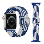 สายรัดนาฬิกายืดถักแบบหัวเข็มขัด สำหรับ Apple Watch Series 9&8&7 41 มม. / SE 3&SE 2&6&SE&5&4 40 มม. / 3&2&1 38 มม. (สีรุ้ง) / สำหรับ Apple Watch Series 7 45 มม. / 6 & SE & 5 & 4 44 มม. / 3 & 2 & 1 42 มม.