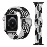สายรัดนาฬิกายืดถักแบบหัวเข็มขัด สำหรับ Apple Watch Series 9&8&7 41 มม. / SE 3&SE 2&6&SE&5&4 40 มม. / 3&2&1 38 มม. (สีรุ้ง) / สำหรับ Apple Watch Series 7 45 มม. / 6 & SE & 5 & 4 44 มม. / 3 & 2 & 1 42 มม.
