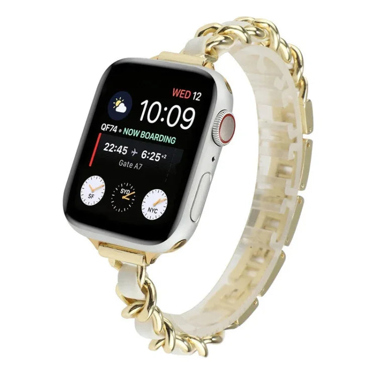 สายรัดนาฬิกาสแตนเลสสตีลเม็ดเจ็ดสำหรับข้อมือเล็ก สำหรับ Apple Watch Series 6 & SE & สำหรับ Apple Watch Ultra 49 มม. / Series 8&7 45 มม. / SE 2&6&SE&5&4 44 มม. / 3&2&1 42 มม. สำหรับ Apple Watch Series 8&7 41 มม. / SE 2&6&SE&5&4 40 มม. / 3&2&1 38 มม.