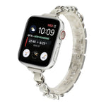 สายรัดนาฬิกาสแตนเลสสตีลเม็ดเจ็ดสำหรับข้อมือเล็ก สำหรับ Apple Watch Series 6 & SE & สำหรับ Apple Watch Ultra 49 มม. / Series 8&7 45 มม. / SE 2&6&SE&5&4 44 มม. / 3&2&1 42 มม. สำหรับ Apple Watch Series 8&7 41 มม. / SE 2&6&SE&5&4 40 มม. / 3&2&1 38 มม.
