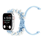 สายรัดนาฬิกาไนลอนลูกปัดเชือกกันฝนสำหรับ Apple Watch Series 6 & SE &, Apple Watch Ultra 49 มม. / Series 8&7 45 มม. / SE 2&6&SE&5&4 44 มม. / 3&2&1 42 มม., Apple Watch Series 8&7 41 มม. / SE 2&6&SE&5&4 40 มม. / 3&2&1 38 มม.