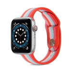 สายรัดนาฬิกาซิลิโคนสีรุ้งสำหรับ Apple Watch Series, 7 45 มม. / 6 & SE & 5 & 4 44 มม. / 3 & 2 & 1 42 มม., 7 41 มม. / 6 & SE & 5 & 4 40 มม. / 3 & 2 & 1 38 มม.