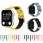 สายรัดนาฬิกาหนังแท้บาง 14 มม. สำหรับ Apple Watch Series, 7 45 มม. / 6 & SE & 5 & 4 44 มม. / 3 & 2 & 1 42 มม., 7 41 มม. / 6 & SE & 5 & 4 40 มม. / 3 & 2 & 1 38 มม.