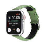 สายรัดนาฬิกาหนังแท้บาง 14 มม. สำหรับ Apple Watch Series, 7 45 มม. / 6 & SE & 5 & 4 44 มม. / 3 & 2 & 1 42 มม., 7 41 มม. / 6 & SE & 5 & 4 40 มม. / 3 & 2 & 1 38 มม.