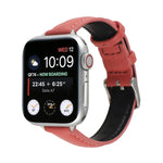 สายรัดนาฬิกาหนังแท้บาง 14 มม. สำหรับ Apple Watch Series, 7 45 มม. / 6 & SE & 5 & 4 44 มม. / 3 & 2 & 1 42 มม., 7 41 มม. / 6 & SE & 5 & 4 40 มม. / 3 & 2 & 1 38 มม.
