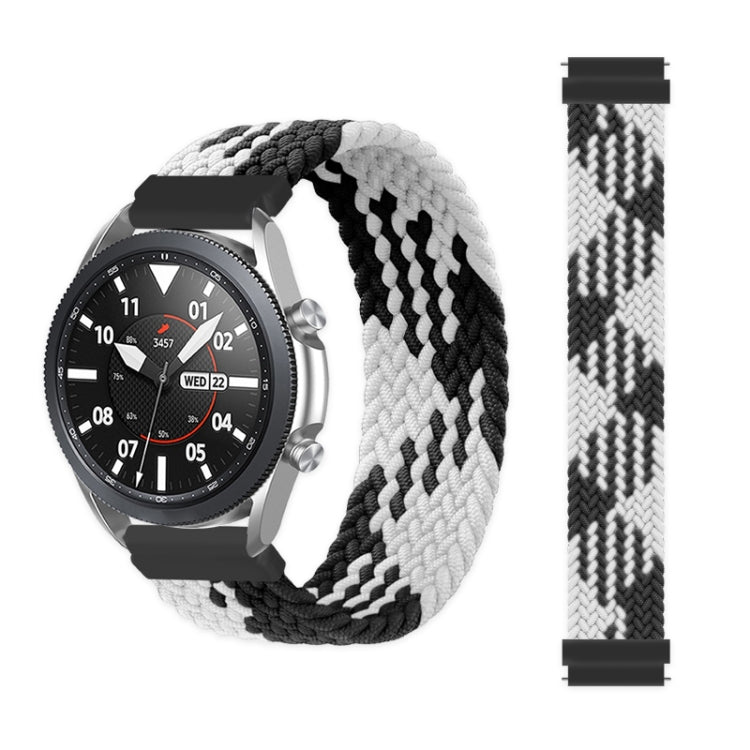 For Garmin Vivoactive 3 Adjustable Nylon Braided Elasticity Replacement Strap Watchband, 165mm