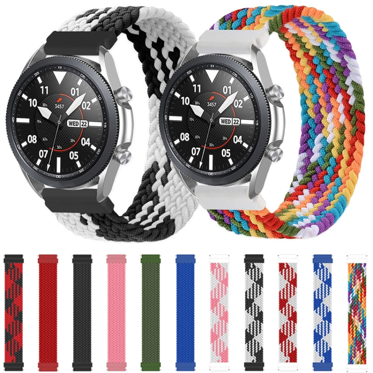 For Samsung Galaxy Watch 42mm Adjustable Nylon Braided Elasticity Replacement Strap Watchband, 125mm, 135mm, 145mm, 155mm