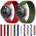 For Samsung Galaxy Watch 3 45mm Adjustable Nylon Braided Elasticity Replacement Strap Watchband, 125mm, 135mm, 145mm, 155mm