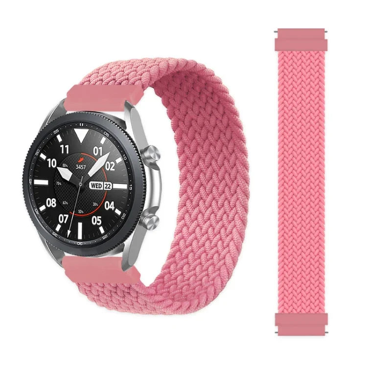 สำหรับ Samsung Galaxy Watch Active / Active2 40 มม. / Active2 44 มม. สายรัดเปลี่ยนไนลอนถักยืดหยุ่น ปรับขนาดได้ ความยาว 165 มม.